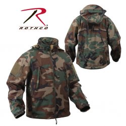 ROTHCO Special OPS Tactical Softshell Jacka Woodland Camo