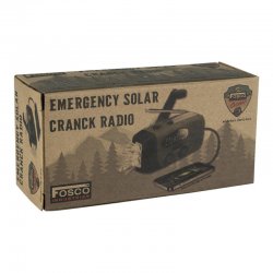 Fosco Nød-radio med vev – LED, SOS & USB-lading