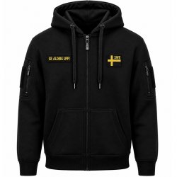 Army Gross Zipper Hoodie SWE - Black