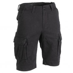 Miltec Vintage Stonewashed Shorts - Black