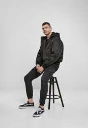 Brandit MA1 Sweat Hooded Jacket - Black