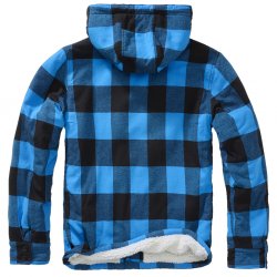 Brandit Lumberjacket Fur hooded - Blue