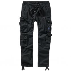 Brandit Pure Slim Fit Trousers - Black