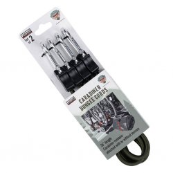 90 cm Elastisk Bungee-kabel med karabinkrok – Olive