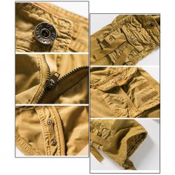 Nordic Army Cargo Shorts - Long Style - Sand