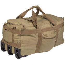 Mil-Tec Combat Rullebag / Duffelbag med Hjul – Svart