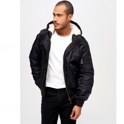 Brandit CWU Jacket With Fur - Black