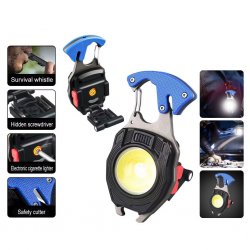 Multifunktionell Nyckelringsficklampa