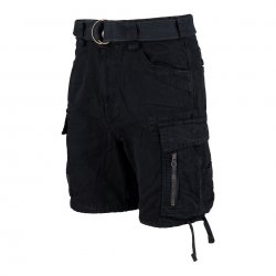 Fostex Cargo Shorts Men in Canvas 100% Cotton – Black
