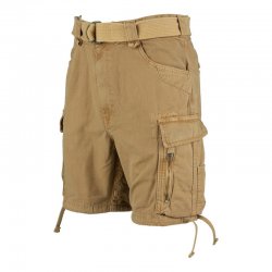 Fostex miesten cargo-shortsit canvas 100% puuvillaa – Sand