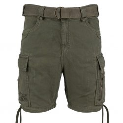 Fostex Cargo Shorts Men in Canvas 100% Cotton – Olive Green
