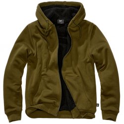 Brandit Hoodie with Lining – Olive Melange