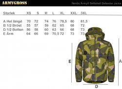 Nordic Army® Softshell Defender Jakke - M90 Camouflage