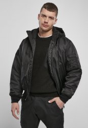 Brandit MA1 Sweat Hooded Jacket - Black
