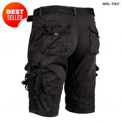 Mil-Tec Vintage Survival Shorts - Black