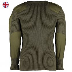 Woolly Pully Military Nato Knitwear - Green