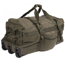 Mil-Tec Combat Rullebag / Duffelbag med Hjul – Svart