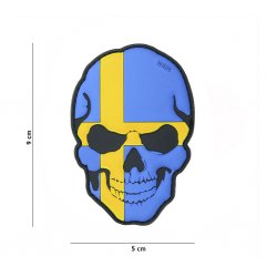 Patch 3D PVC skull Sweden