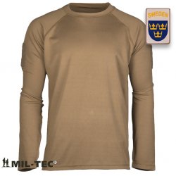 TACTICAL LONG SLEEVE SHIRT QUICKDRY - Coyote Brun