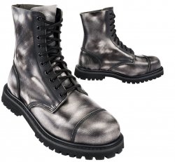 Brandit Rub Off Phantom 10-Huls Støvler – Grå/Sort