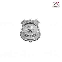 US SECURITY GUARD Metallmärke Silver