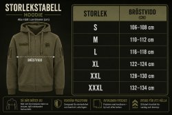 Army Gross Zipper Hoodie SWE - Olive
