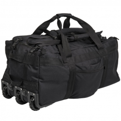 Mil-Tec Combat Rullebag / Duffelbag med Hjul – Svart