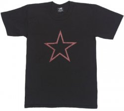 T-Shirt RED CHINA STAR Svart