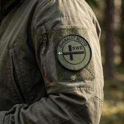Svensk stoffmerke med borrelås | Alltid overalt