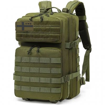 Army Gross MOLLE Assault Ryggsäck 45L – Olivegrön
