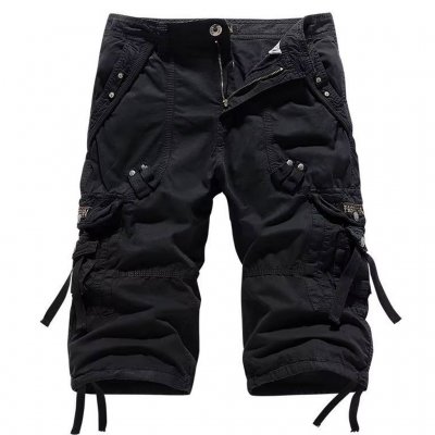 Nordic Army Cargo Shorts - Lång modell - Svart - Lång modell - Svart - Long Style - Black
