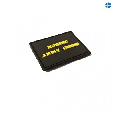 Nordic Army Gross Rubber logo - Black
