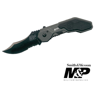 SMITH & WESSON ASSISTED OPENING MILITARY POLICE KNIV