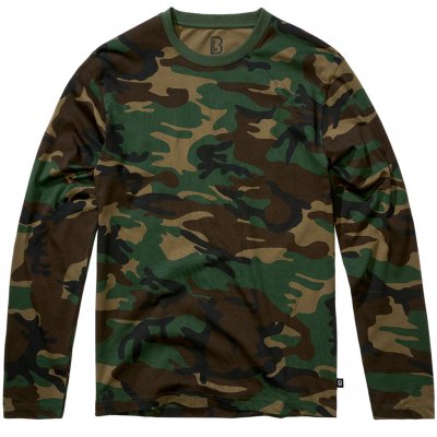Brandit Premium Longsleeve Shirt - Woodland Camo