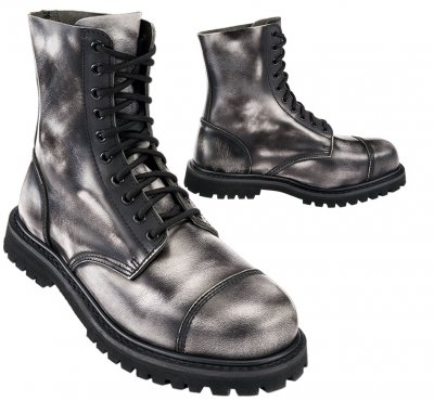 Brandit Rub Off Phantom 10-Huls Støvler – Grå/Sort