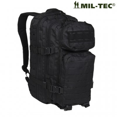Army Laser Cut Backpack 25L - Sort