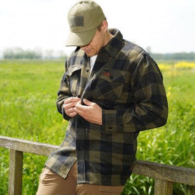 Longhorn Lumberjack Flannel Skjorte - Grøn / Sort