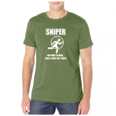 T-Shirt Sniper - Grön