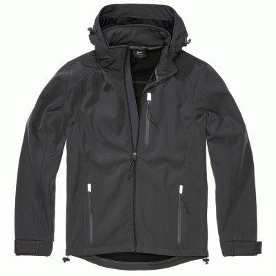 Softshelljacket-Hurricane-brandit-anthracite