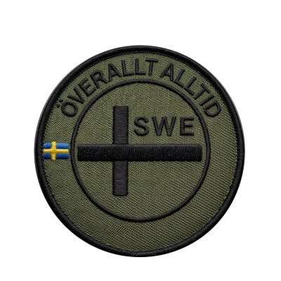 Svensk stoffmerke med borrelås | Alltid overalt