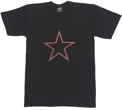T-Shirt RED CHINA STAR Svart