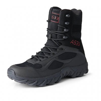 Tactical Boots - Side Zip Black